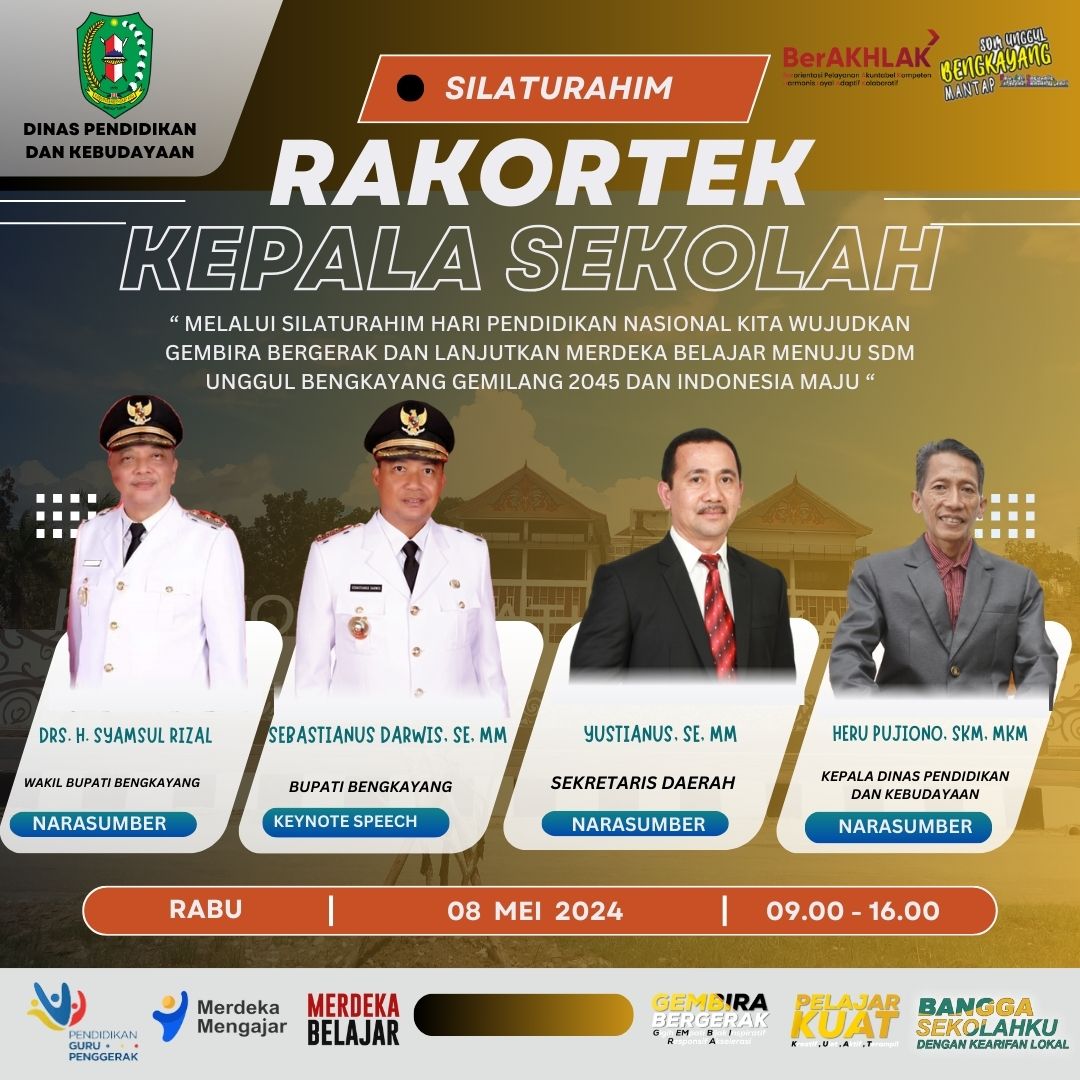 Rakor Teknis Kepala Sekolah, Pengawas Sekolah 2024